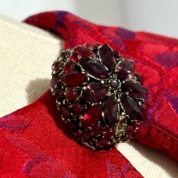 Vintage 80s Carolyne Roehm Opulent Evening Ball Gown XS Gala Royal Regency - Picture 7 of 16